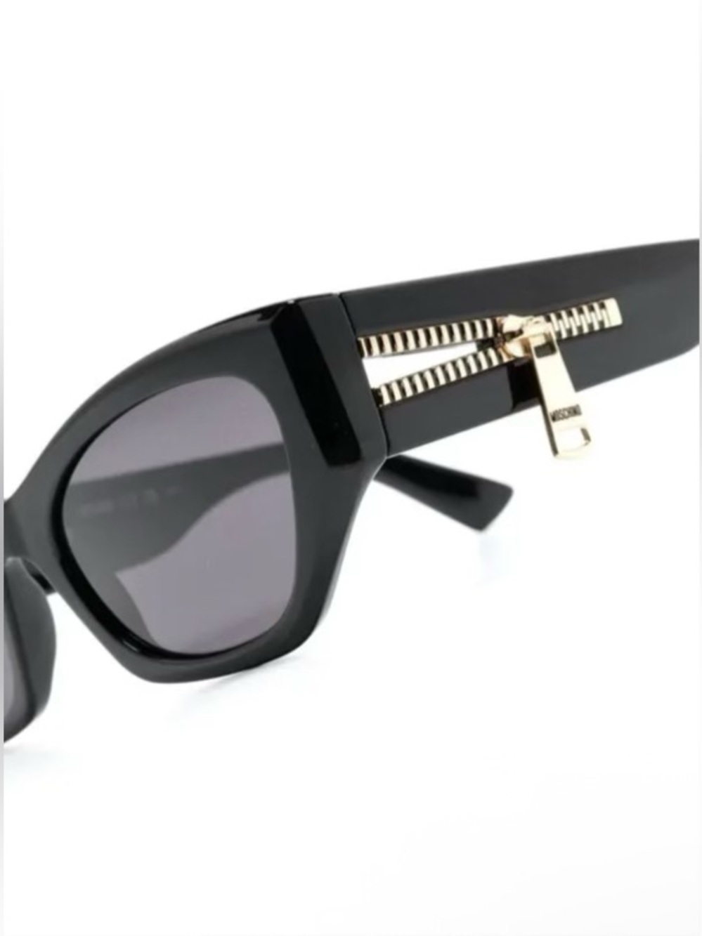 Moschino Cat-Eye Sunglasses with Zipper Accent - Picture 4 of 6